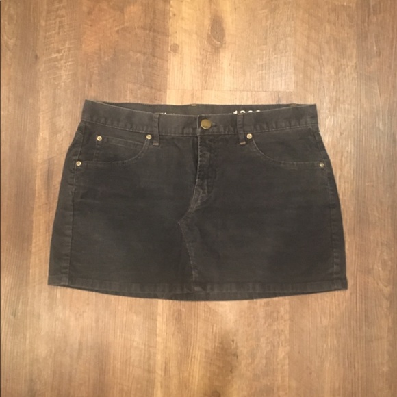 ☑️ GAP dark grey corduroy skirt, size 27/4 - Picture 1 of 5
